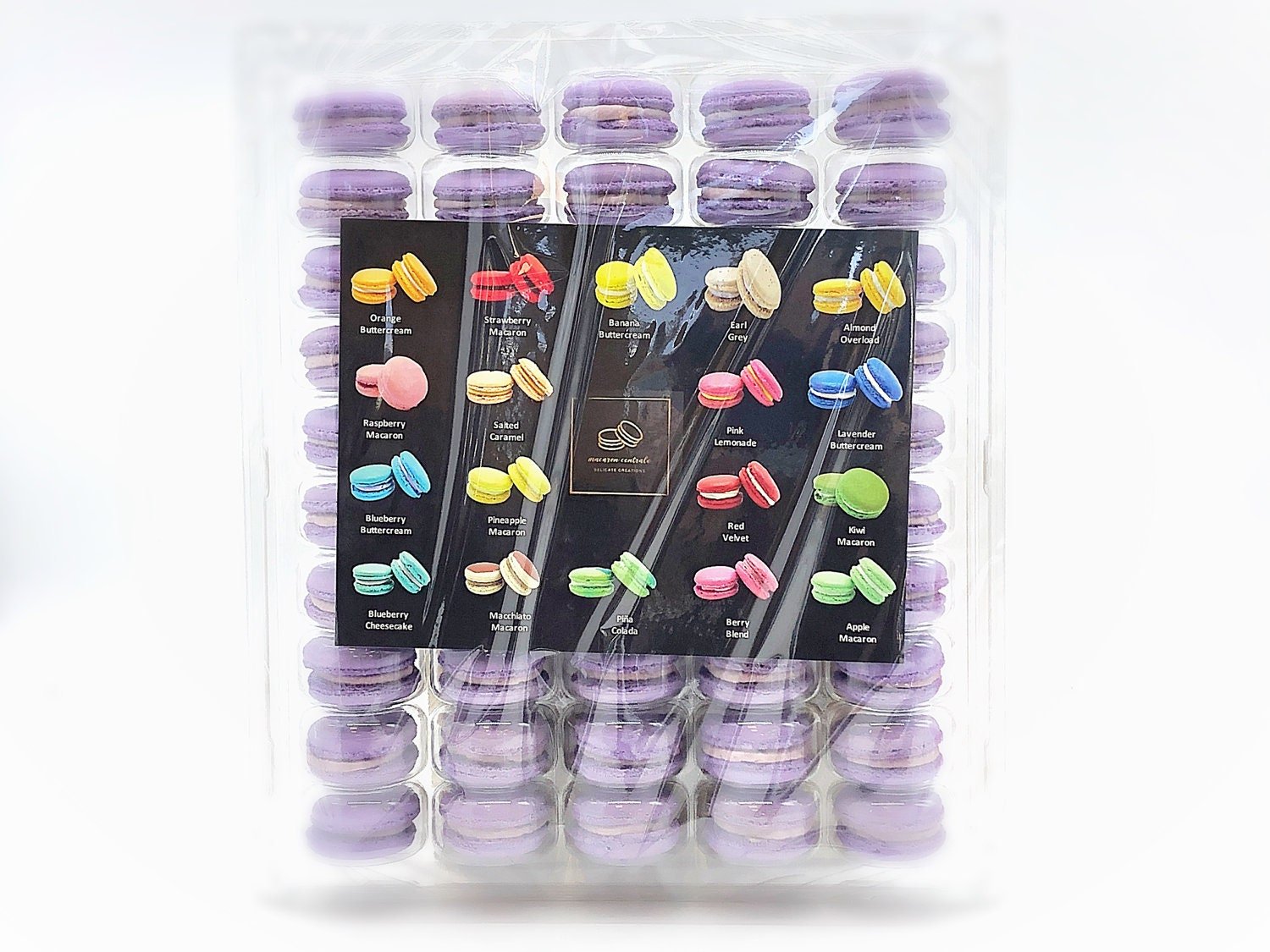 50 Pack shops White Chocolate Berries French Macaron Value Pack