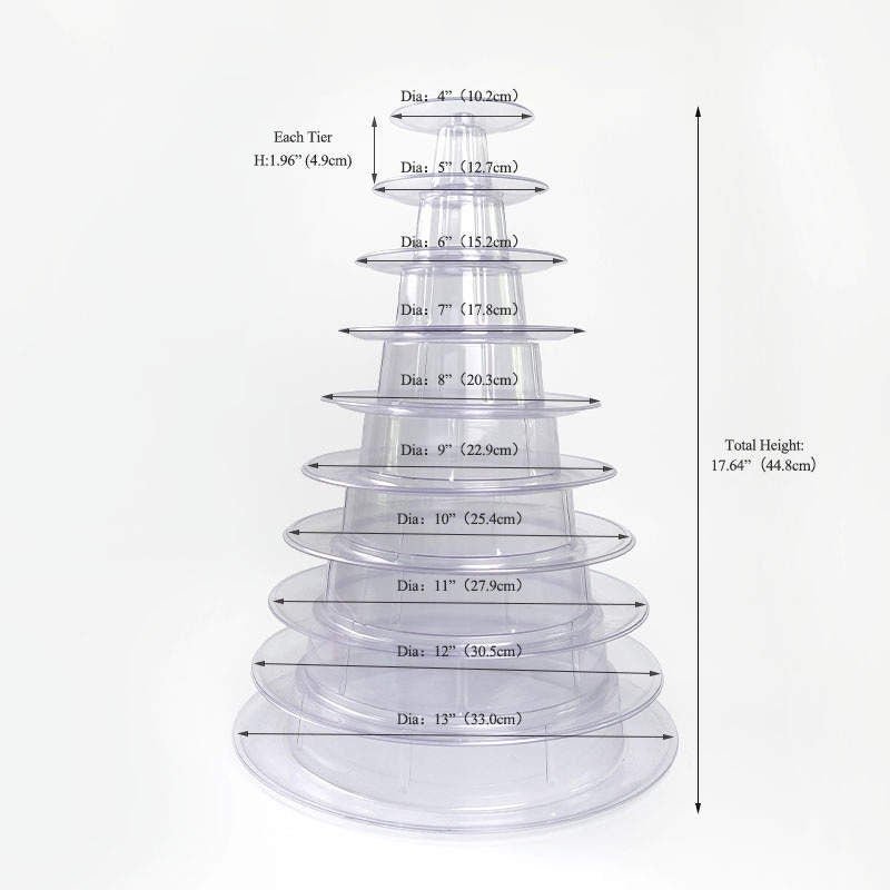 10 Tier Macaron Tower with Protective Case | Adjustable and Reusable - Macaron Centrale