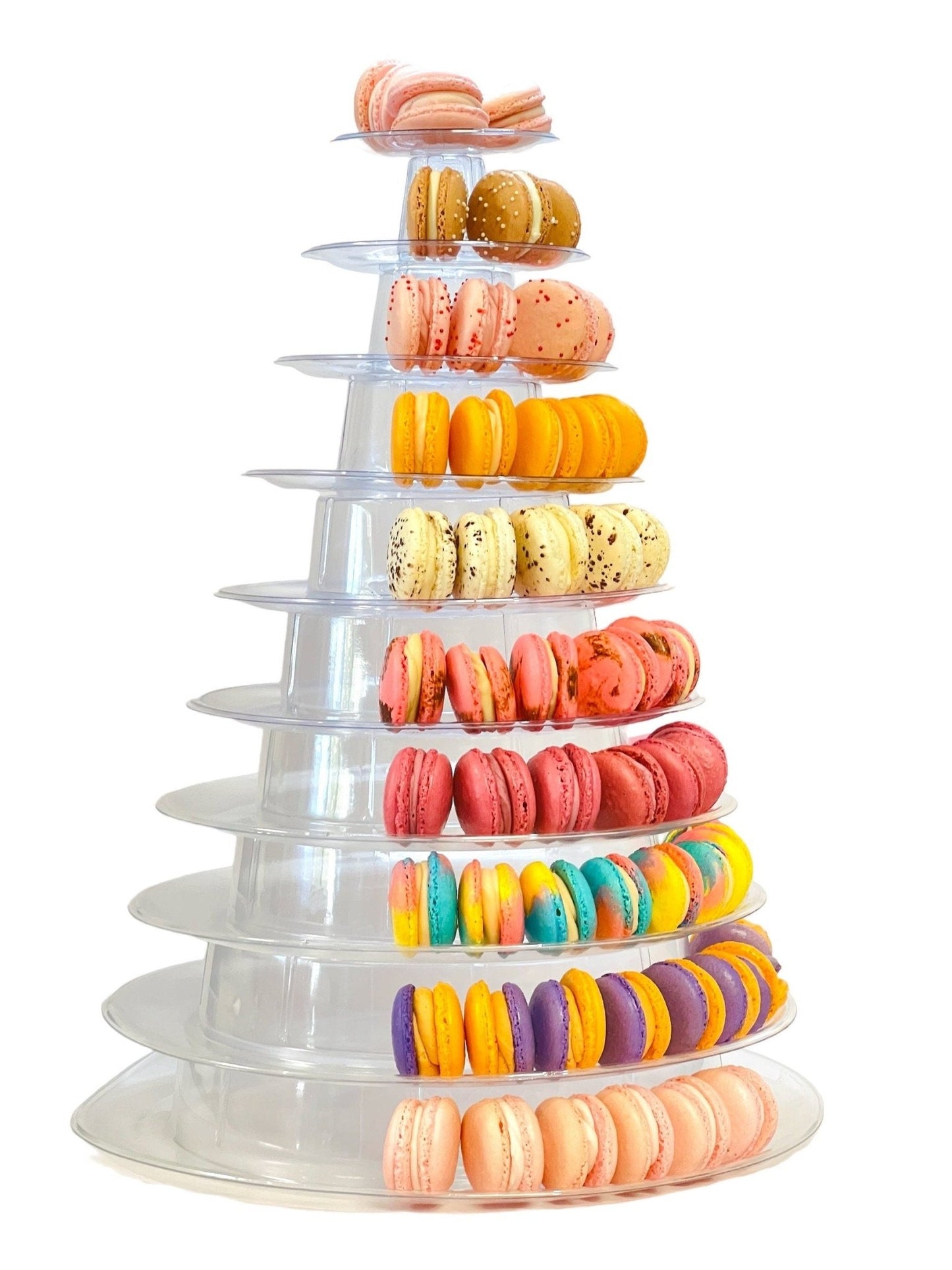 10 Tier Macaron Tower with Protective Case | Adjustable and Reusable - Macaron Centrale