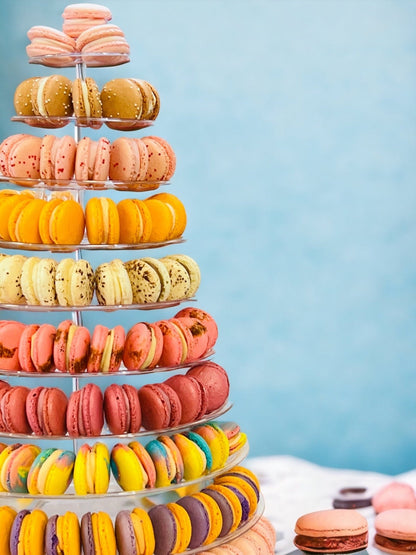 10 Tier Macaron Tower with Protective Case | Adjustable and Reusable - Macaron Centrale