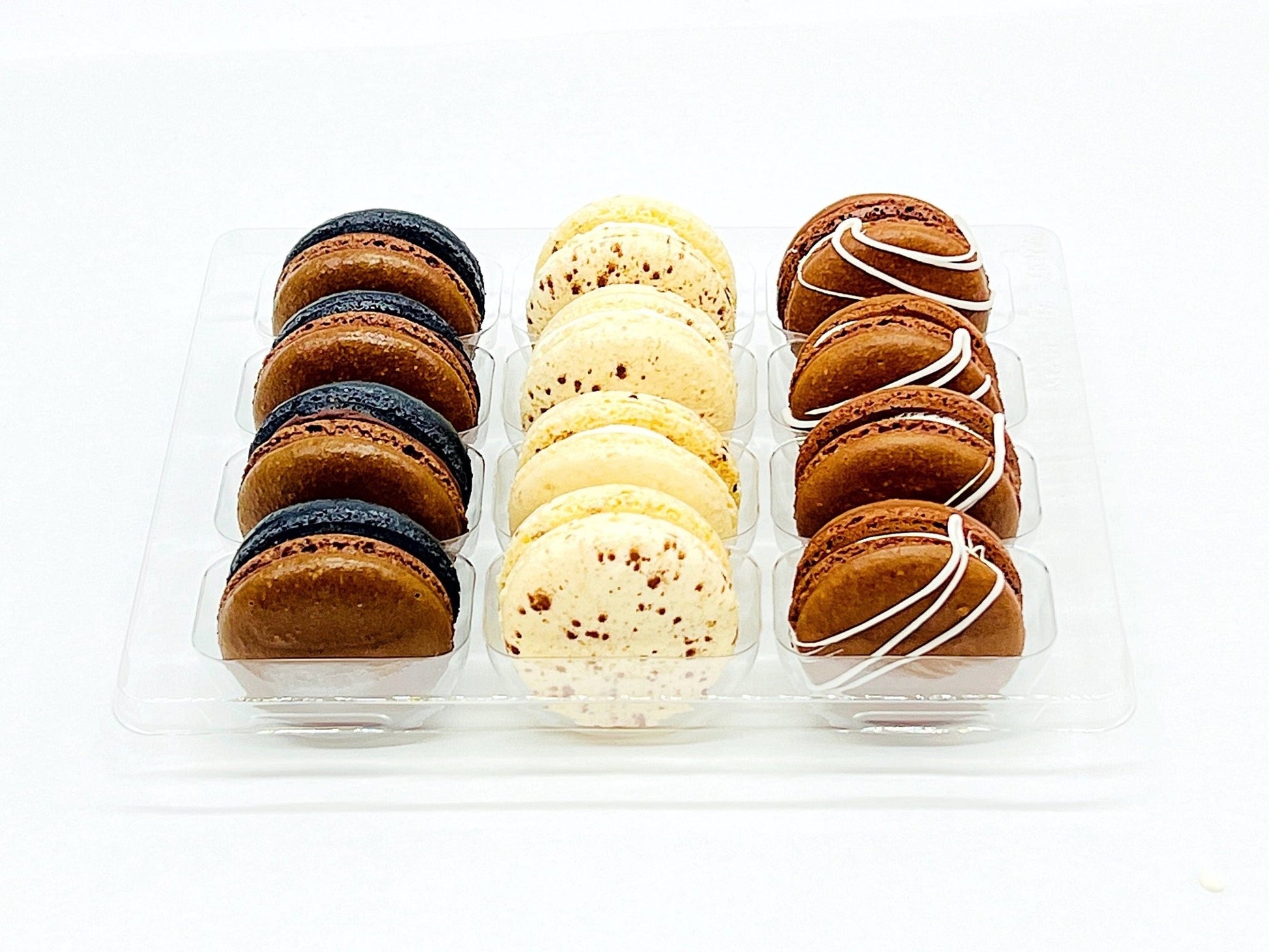 12 Pack Chocolate Gift Box Set Macarons. - Macaron Centrale