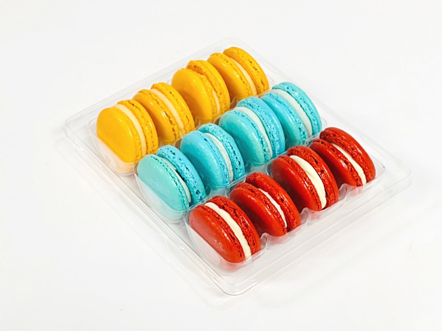 12 Pack Happy Lunar New Year Assortment with Clear Gift Box | Perfect for Joyous Lunar New Year Celebration - Macaron Centrale