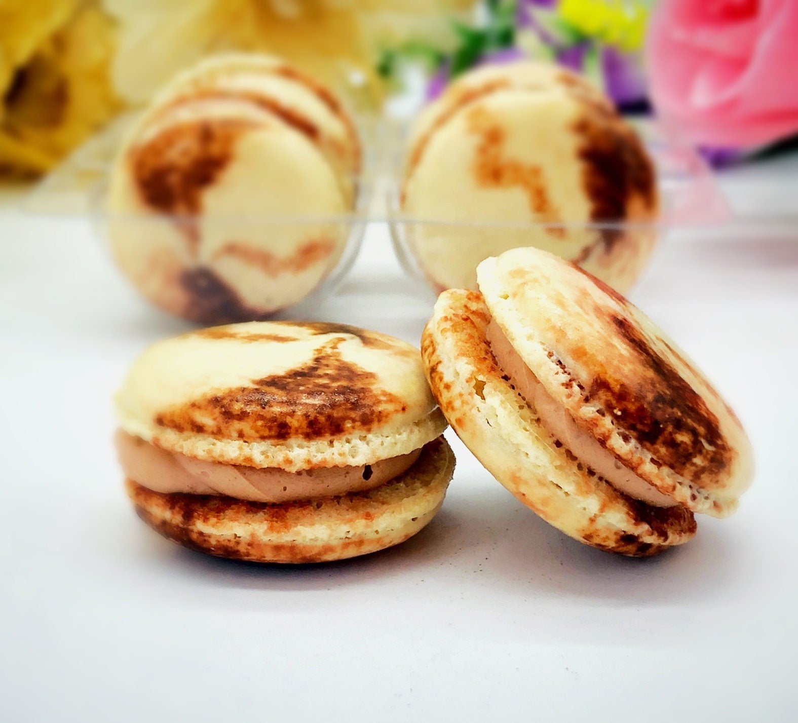 12 Pack Milk Tea Macarons Set | Handmade & | Free Shipping - Macaron Centrale