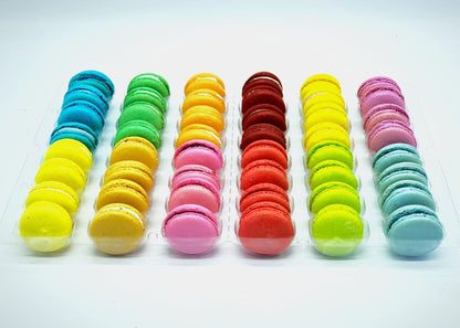 12 Shades of Macs | Volume #1 Fruity Color | French Macarons, 48 Assorted Macarons - Macaron Centrale48 Pack