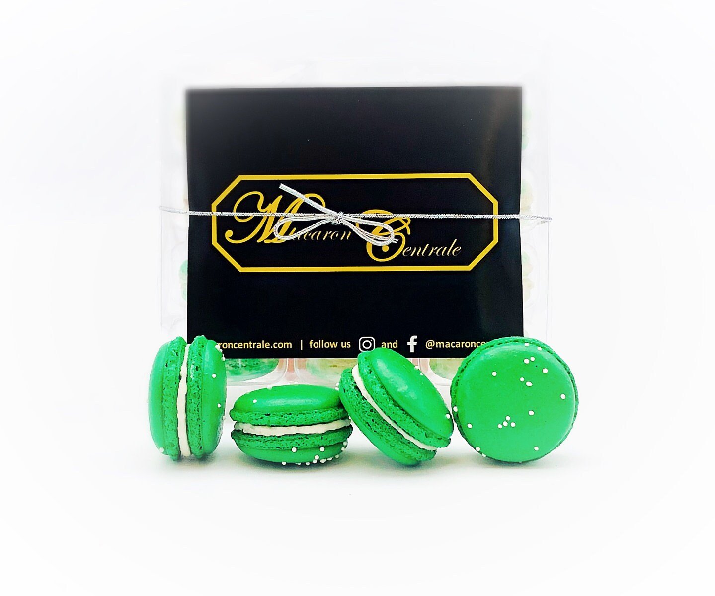 12 Value Pack | Green Pallet Macaron Option | Great addition to your cake or celebratory events. - Macaron CentraleApple