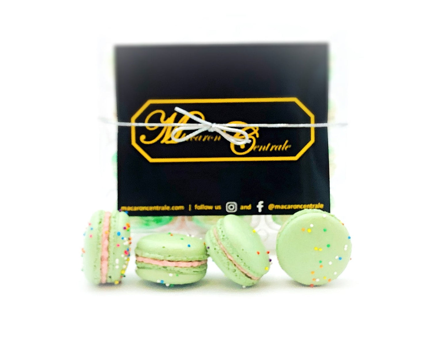 12 Value Pack | Green Pallet Macaron Option | Great addition to your cake or celebratory events. - Macaron CentraleApple