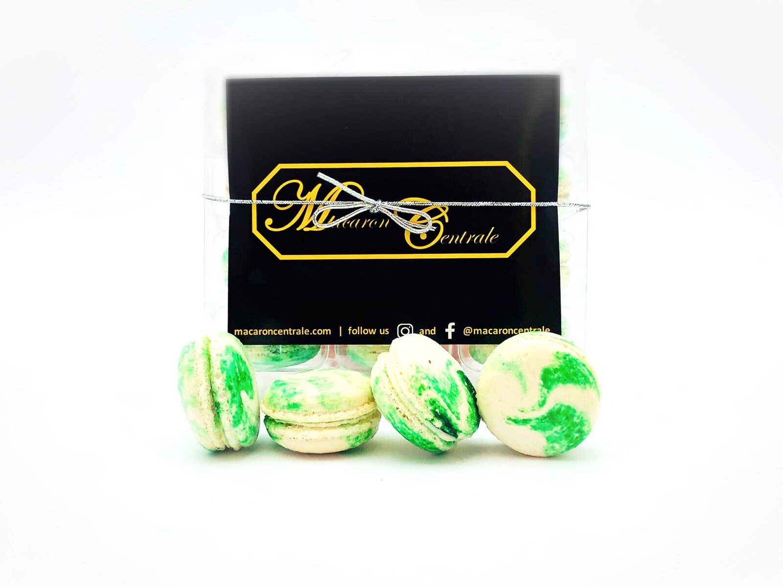 12 Value Pack | Green Pallet Macaron Option | Great addition to your cake or celebratory events. - Macaron CentraleApple