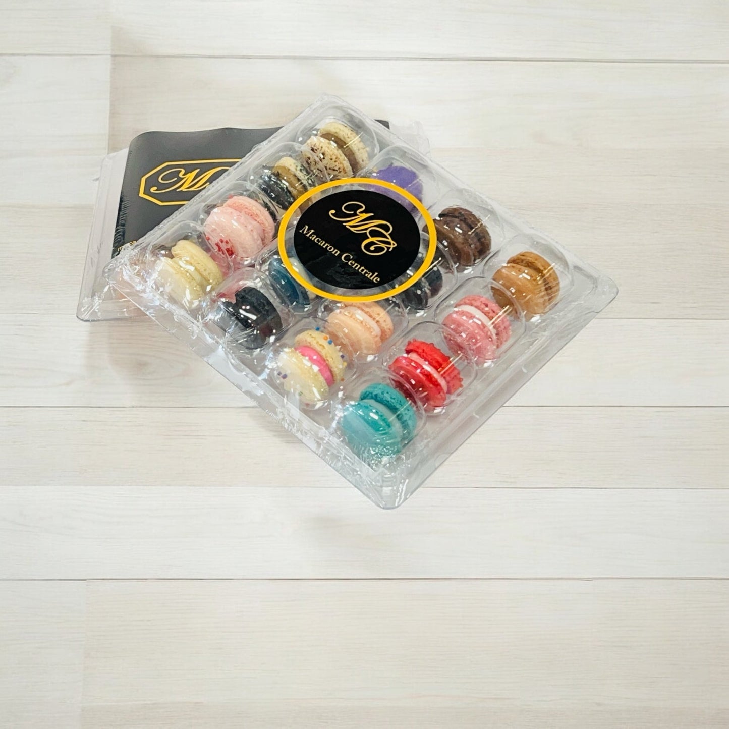 16 Pack | Surprise Me! Mini French Macarons - Cold Pack Included - Macaron Centrale