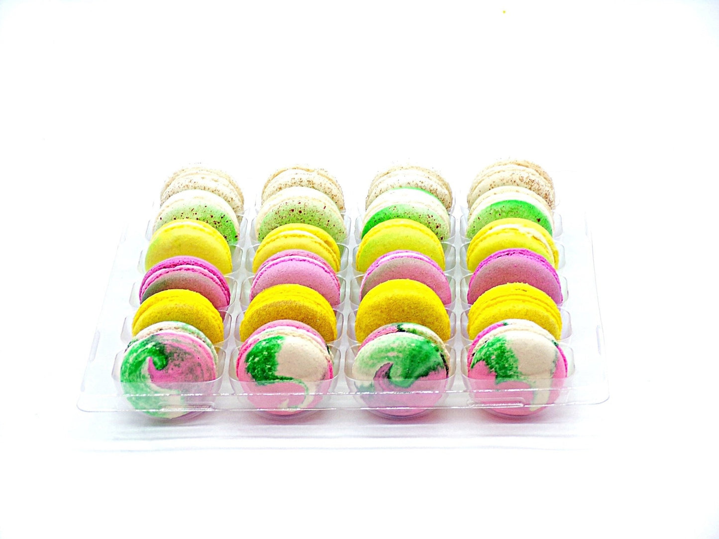 24 Pack Assorted Macaron, The Exotic Fruit Set | Great for any party, celebration. - Macaron Centrale