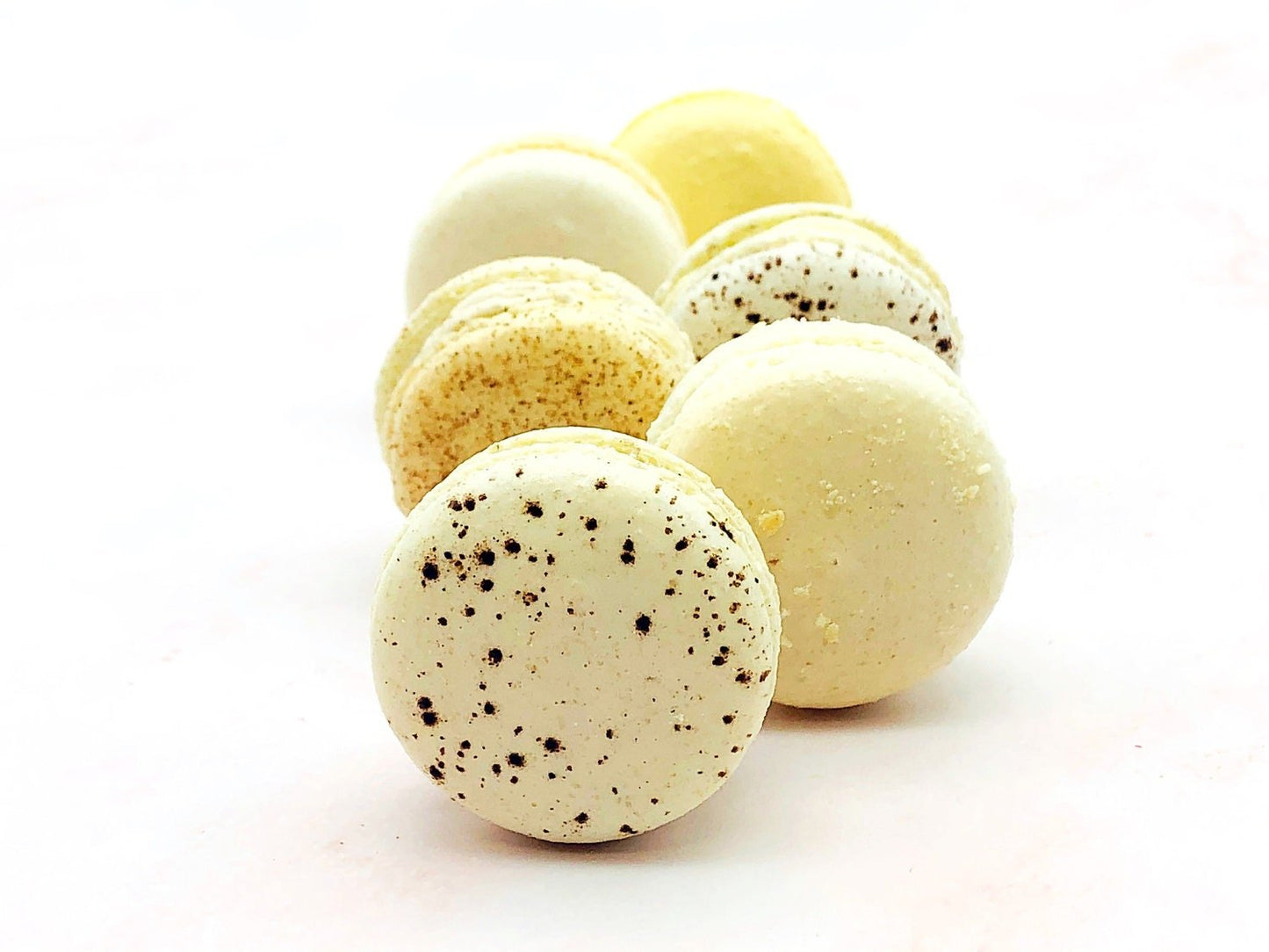 24 Pack Assorted Macaron, The Ivory Set | Great for any party, celebration. - Macaron Centrale