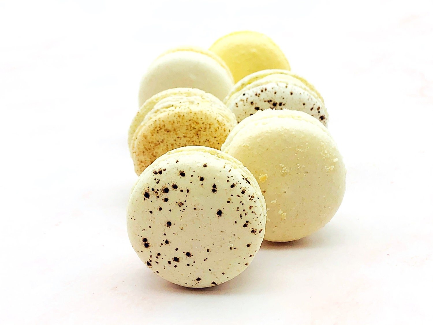 24 Pack Assorted Macaron, The Ivory Set | Great for any party, celebration. - Macaron Centrale