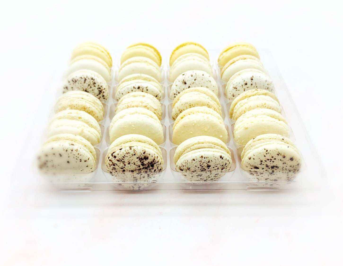 24 Pack Assorted Macaron, The Ivory Set | Great for any party, celebration. - Macaron Centrale