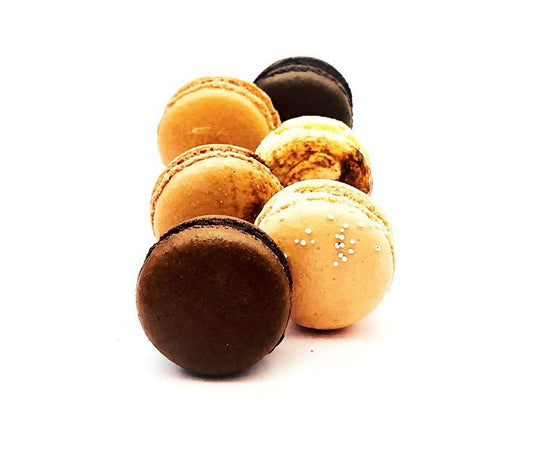 24 Pack Assorted Macaron, The Marron Set | Great for any party, celebration. - Macaron Centrale