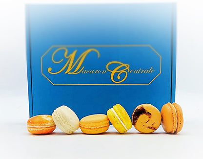 24 Pack Assorted Macaron, The Orange Set | Great for any party, celebration. - Macaron Centrale