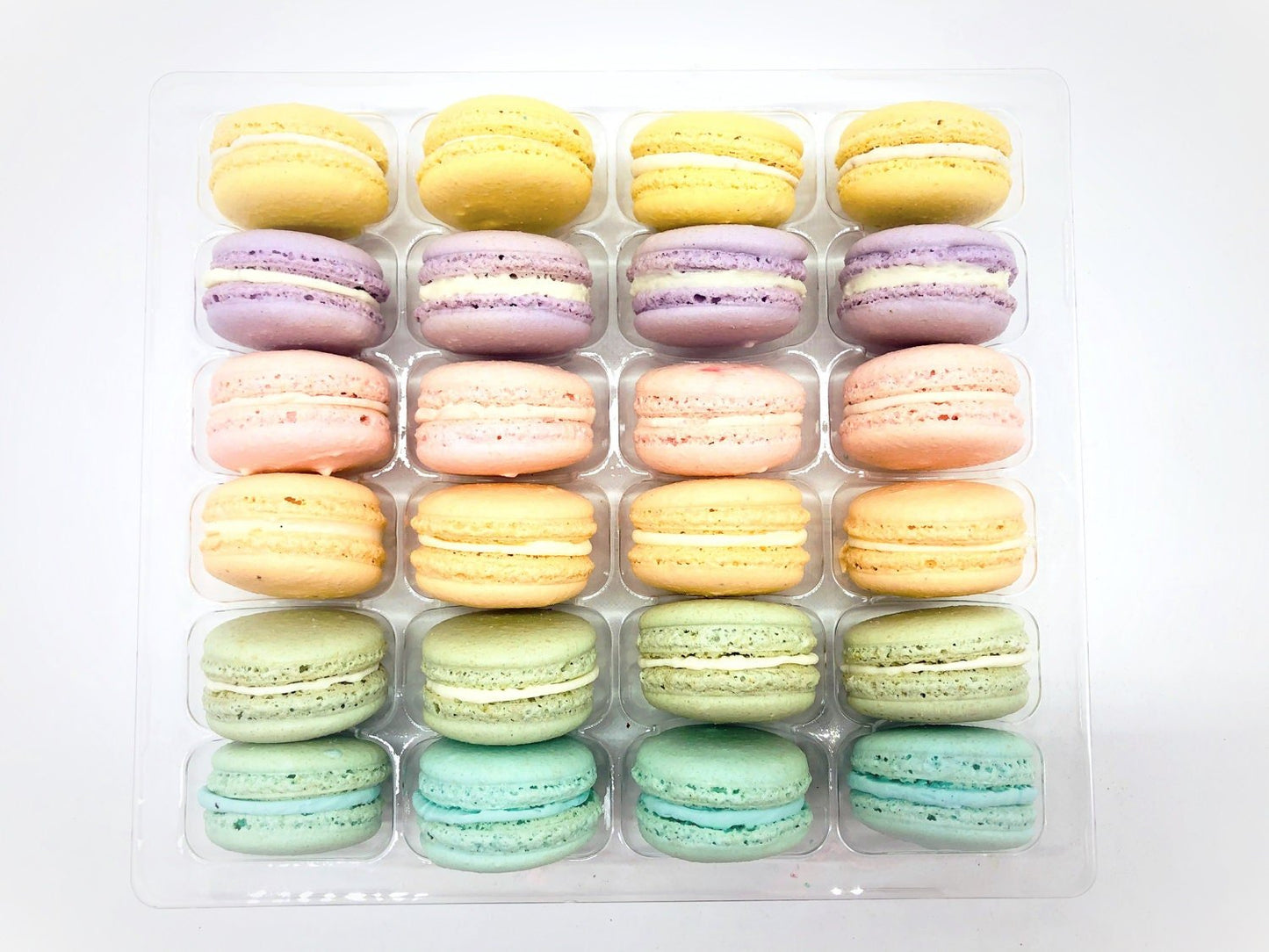 24 Pack Assorted Macaron, The Pastel Set | Great for any party, celebration. - Macaron Centrale