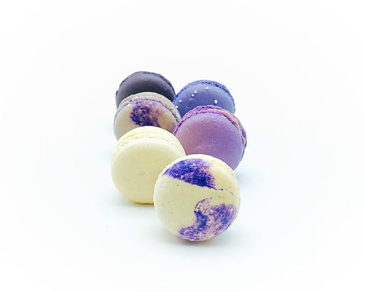 24 Pack Assorted Macaron, The Purple Set | Great for any party, celebration. - Macaron Centrale