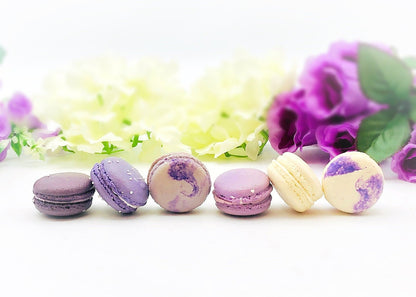 24 Pack Assorted Macaron, The Purple Set | Great for any party, celebration. - Macaron Centrale