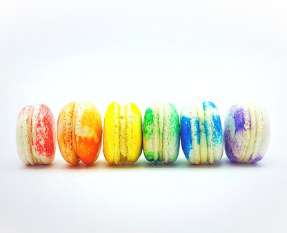 24 Pack Assorted Macaron, The Rainbow Set | Great for any party, celebration. - Macaron Centrale