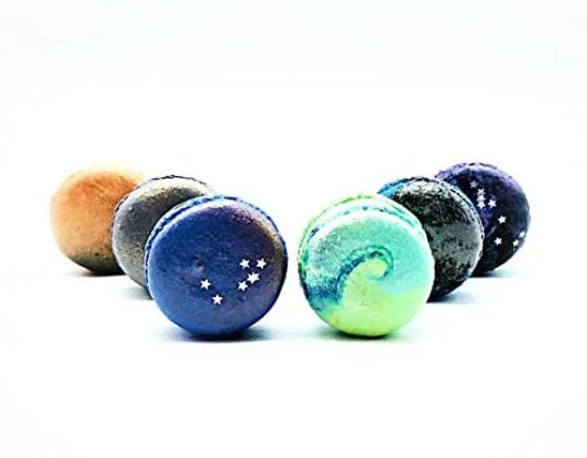 24 Pack Assorted Macaron, The Space Collection | Great for any party, celebration. - Macaron Centrale