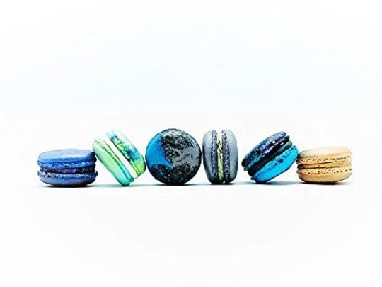 24 Pack Assorted Macaron, The Space Collection | Great for any party, celebration. - Macaron Centrale