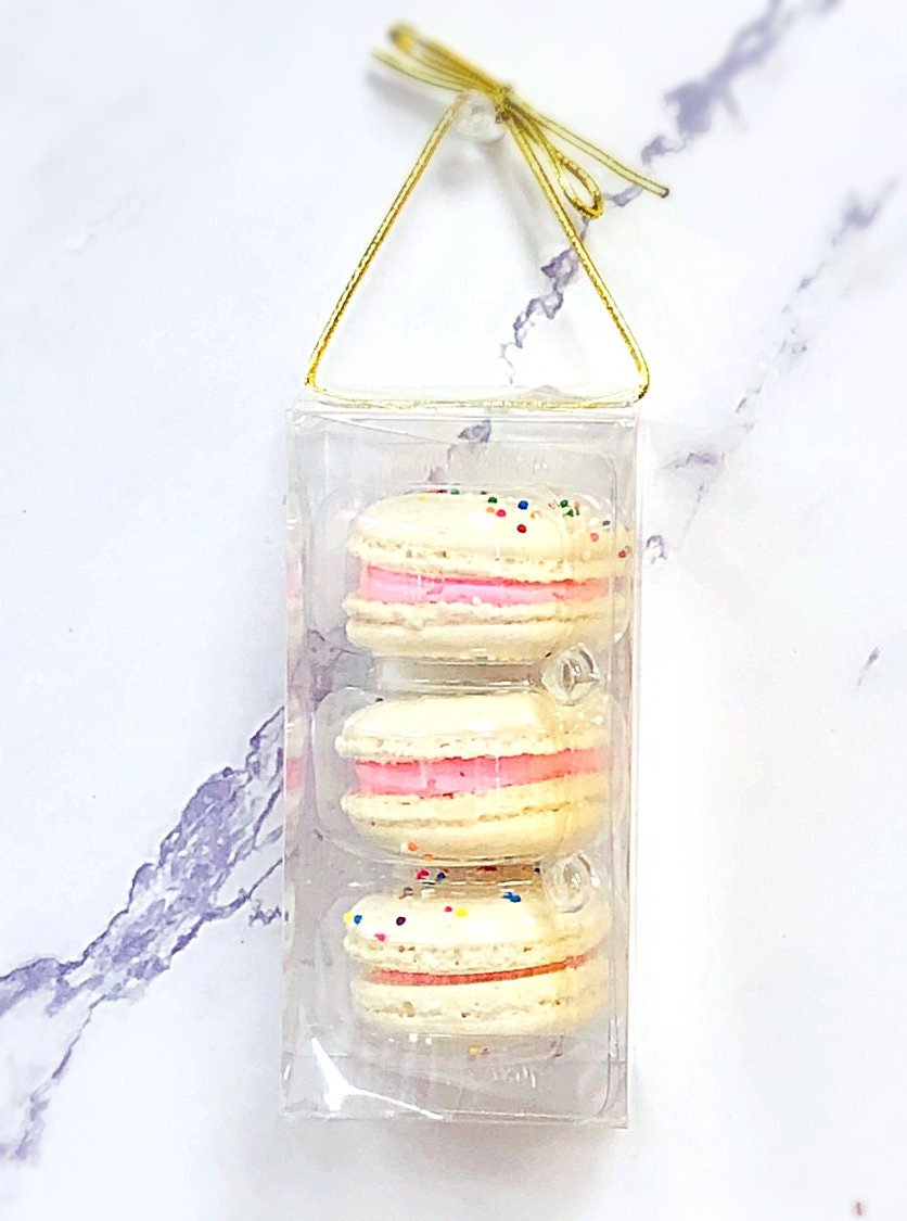 3 Pack French Macaron Party Favors | Perfect for thank you gift, party and kids goody pack. - Macaron CentraleNoneSingle