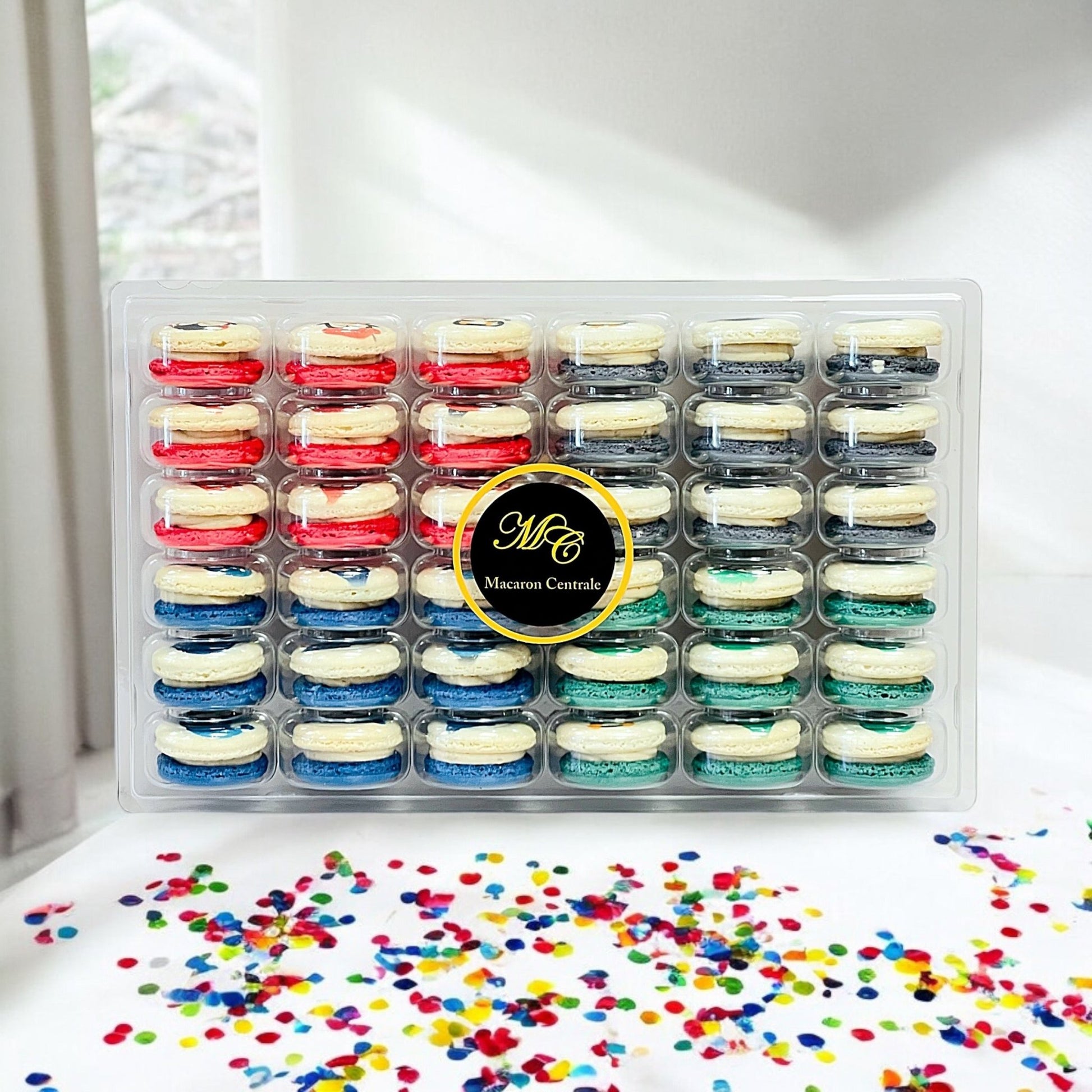 36 Pack Penguin Winter Vibe Macaron Set - Macaron CentraleFall