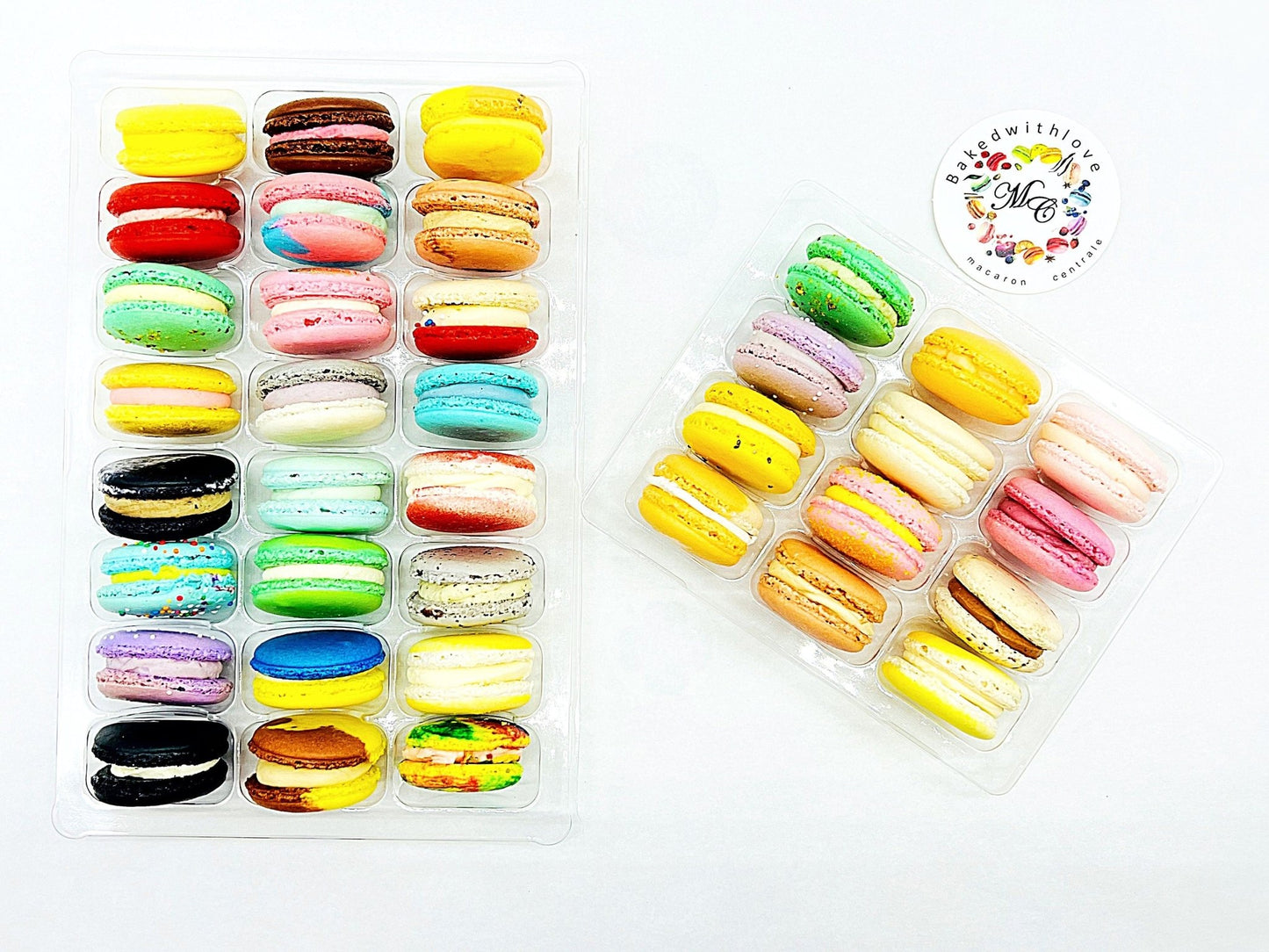 36 Pack | Surprise Me! French Macaron | 24 & 12 Pack | 36 Different Flavors - Macaron Centrale