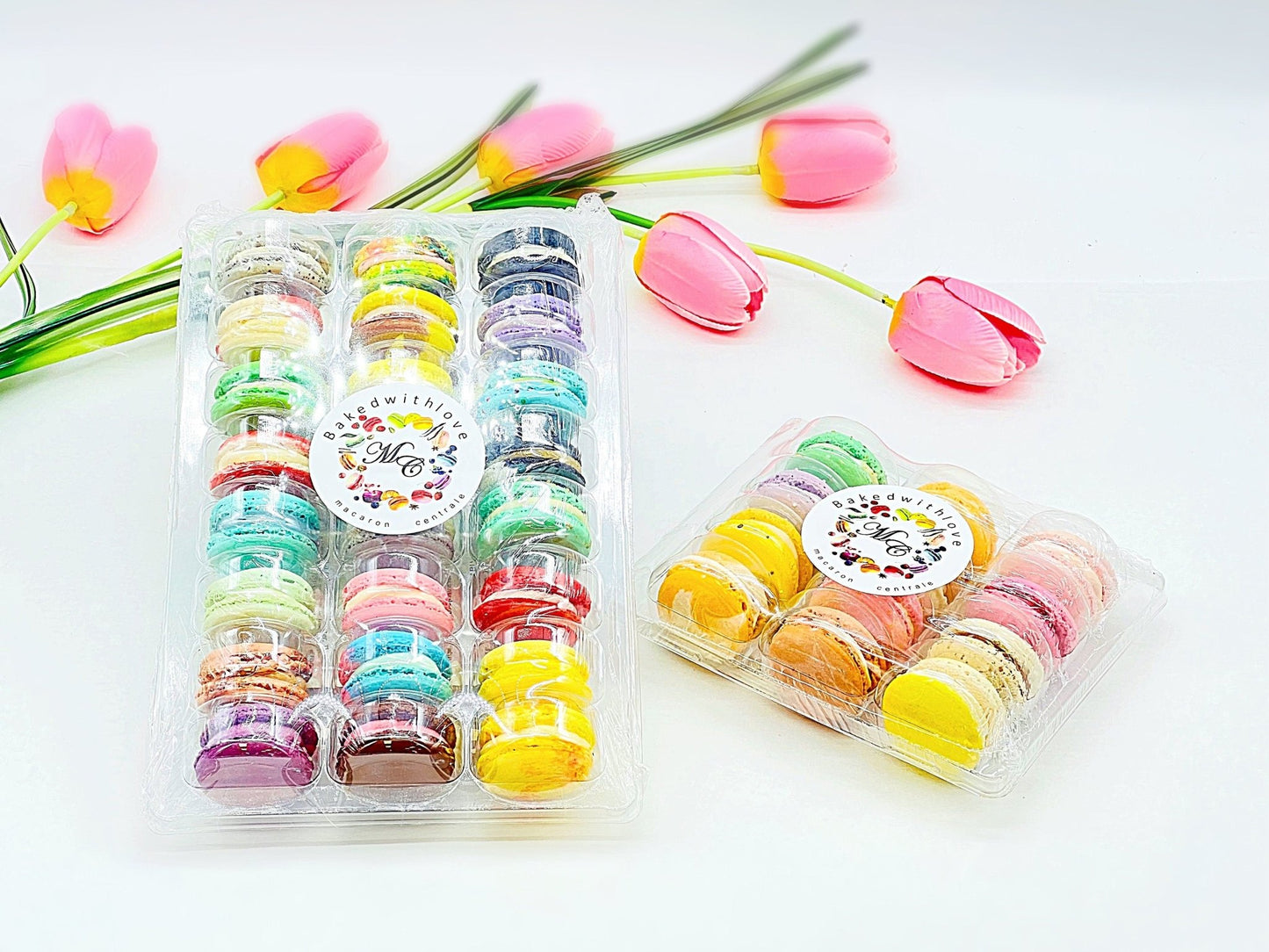 36 Pack | Surprise Me! French Macaron | 24 & 12 Pack | 36 Different Flavors - Macaron Centrale