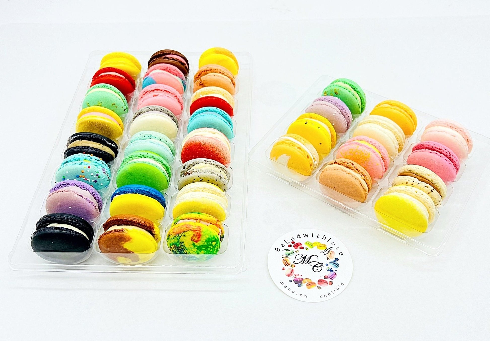 36 Pack | Surprise Me! French Macaron | 24 & 12 Pack | 36 Different Flavors - Macaron Centrale