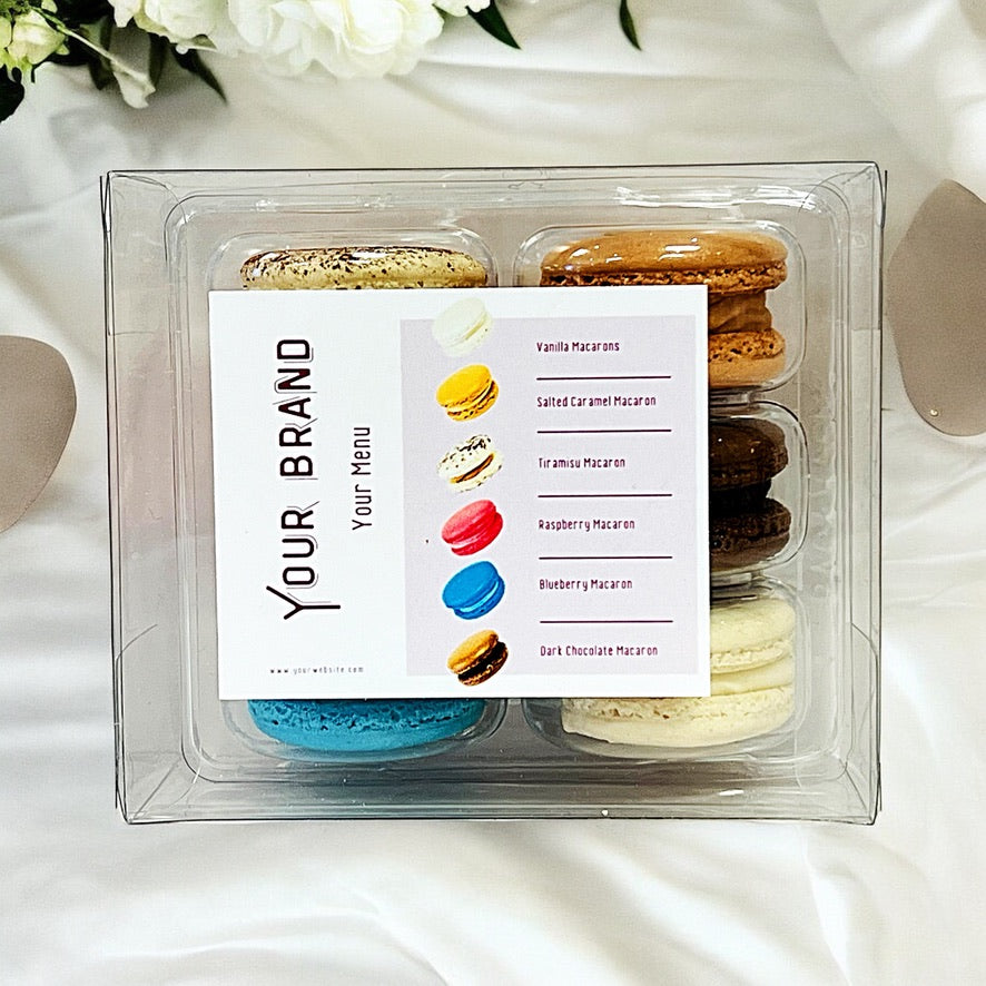 Customizable 6-Pack Classic Macaron Gift Set – Private Label Ready