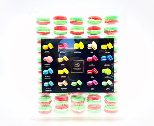 50 Pack Apple Caramel French Macaron Value Pack - Macaron Centrale