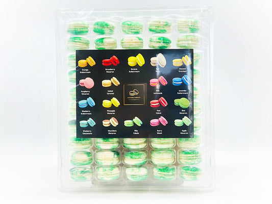 50 Pack Apple Cheesecake French Macaron Value Pack - Macaron Centrale