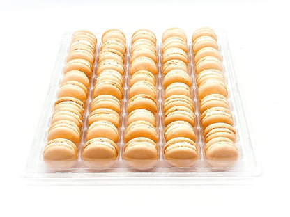 50 Pack Apricot French Macaron Value Pack - Macaron Centrale