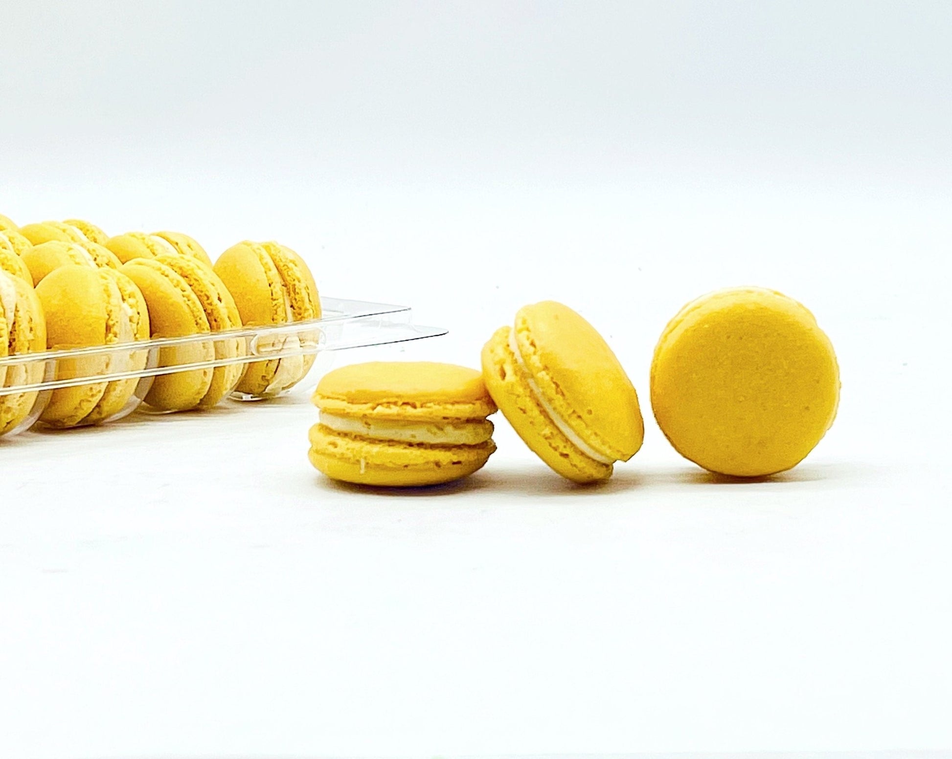 50 Pack Banana Peanut French Macaron Value Pack - Macaron Centrale