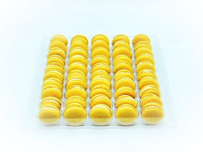 50 Pack Banana Peanut French Macaron Value Pack - Macaron Centrale