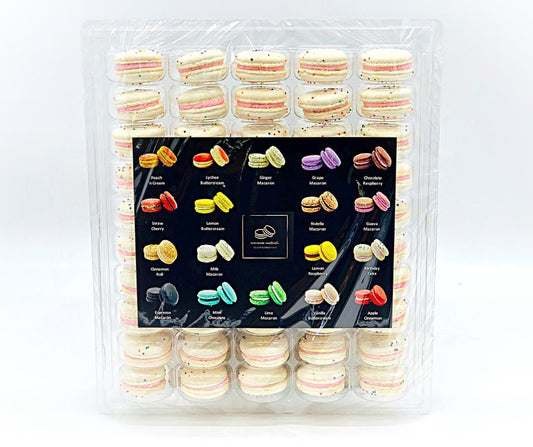 50 Pack Birthday French Macaron Value Pack - Macaron Centrale
