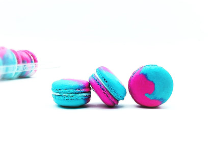 50 Pack Blue Raspberry French Macaron Value Pack - Macaron Centrale