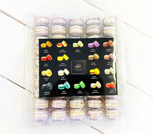 50 Pack Boysenberry French Macaron Value Pack - Macaron Centrale