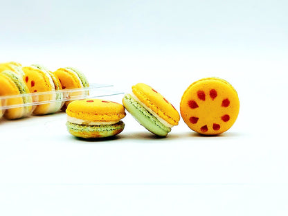 50 Pack Cantaloupe French Macaron Value Pack - Macaron Centrale