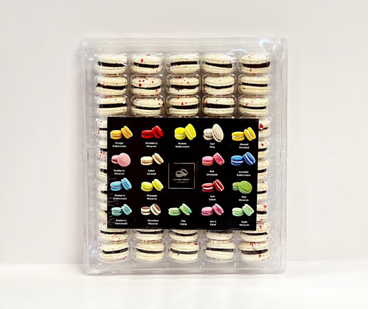 50 Pack Chocolate Peppermint French Macaron Value Pack - Macaron Centrale