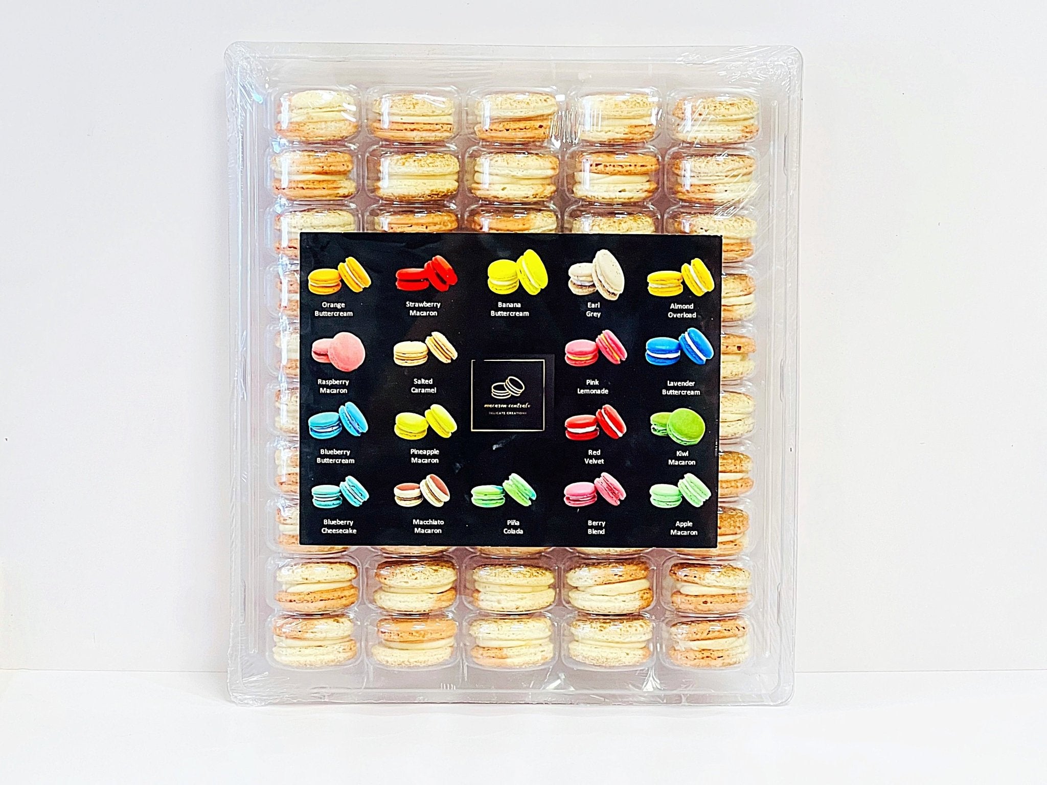 50 high quality Pack White Chocolate Apricot French Macaron Value Pack