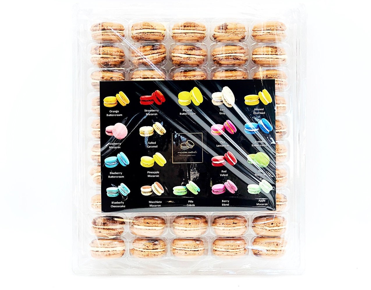 50 Pack Coffee French Macaron Value Pack - Macaron Centrale