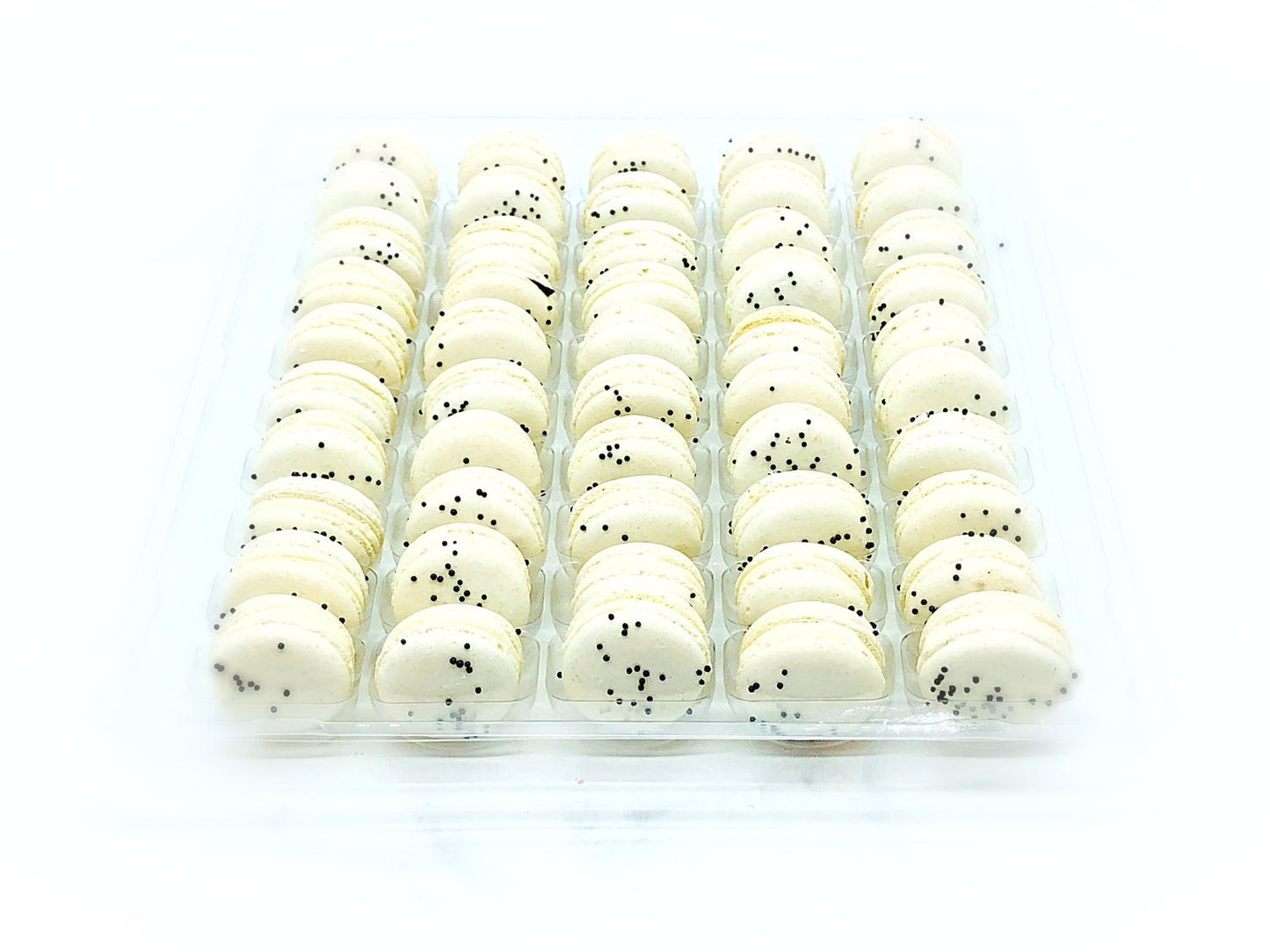 50 Pack Cookie'n Cream Macarons French Macaron Value Pack - Macaron Centrale