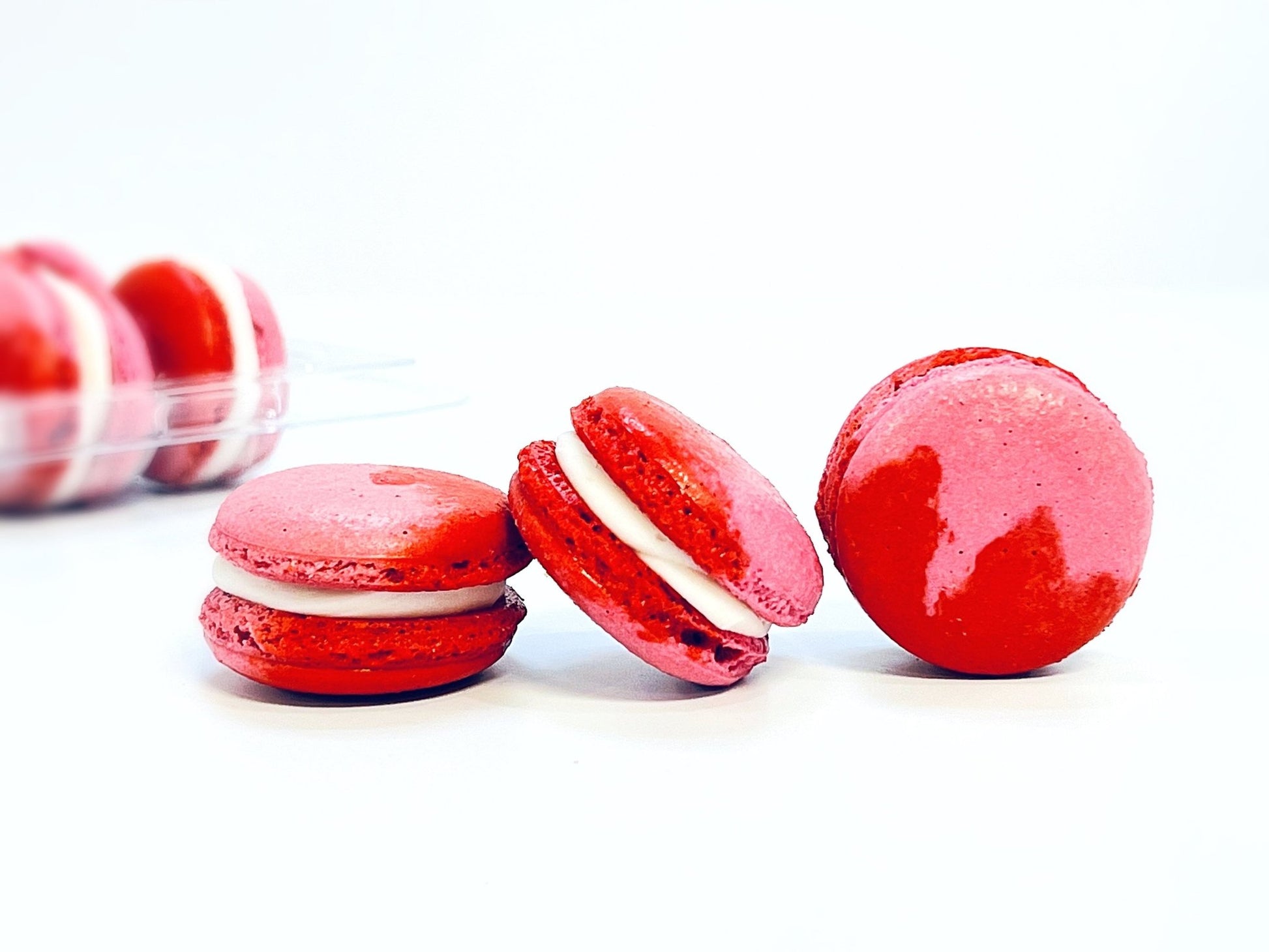 50 Pack Cranberry and Prune French Macaron Value Pack - Macaron Centrale