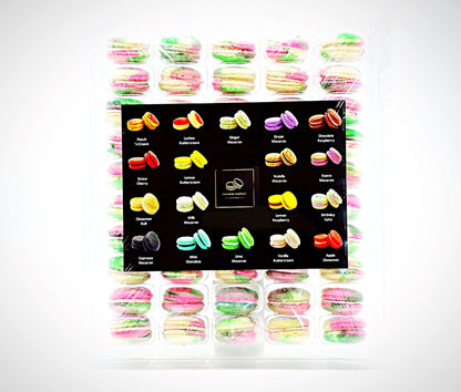 50 Pack Dragon Fruit French Macaron Value Pack - Macaron Centrale