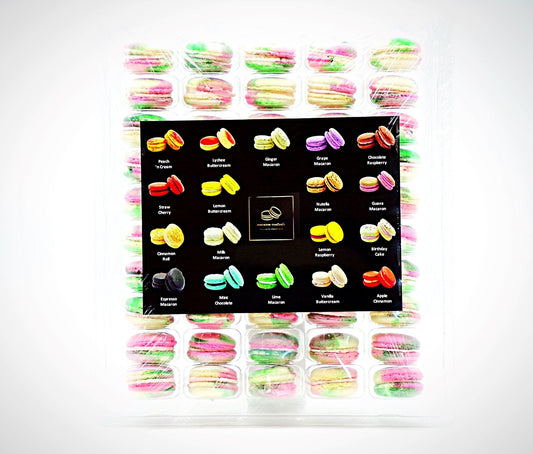 50 Pack Dragon Fruit French Macaron Value Pack - Macaron Centrale