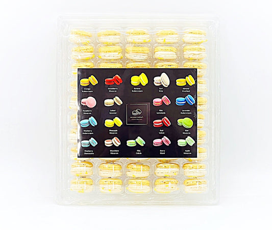 50 Pack Eggnog French Macaron Value Pack - Macaron Centrale