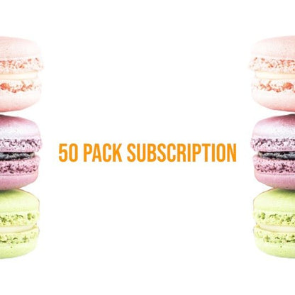 50 Pack French Macaron - Subscription - Macaron Centrale