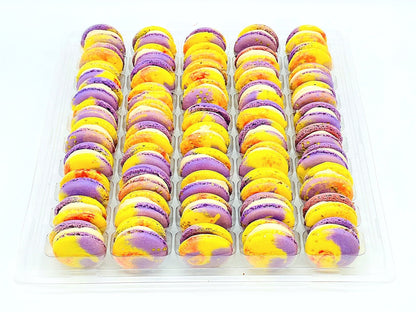 50 Pack French Raspberry Caramel Macaron Value Pack - Macaron Centrale