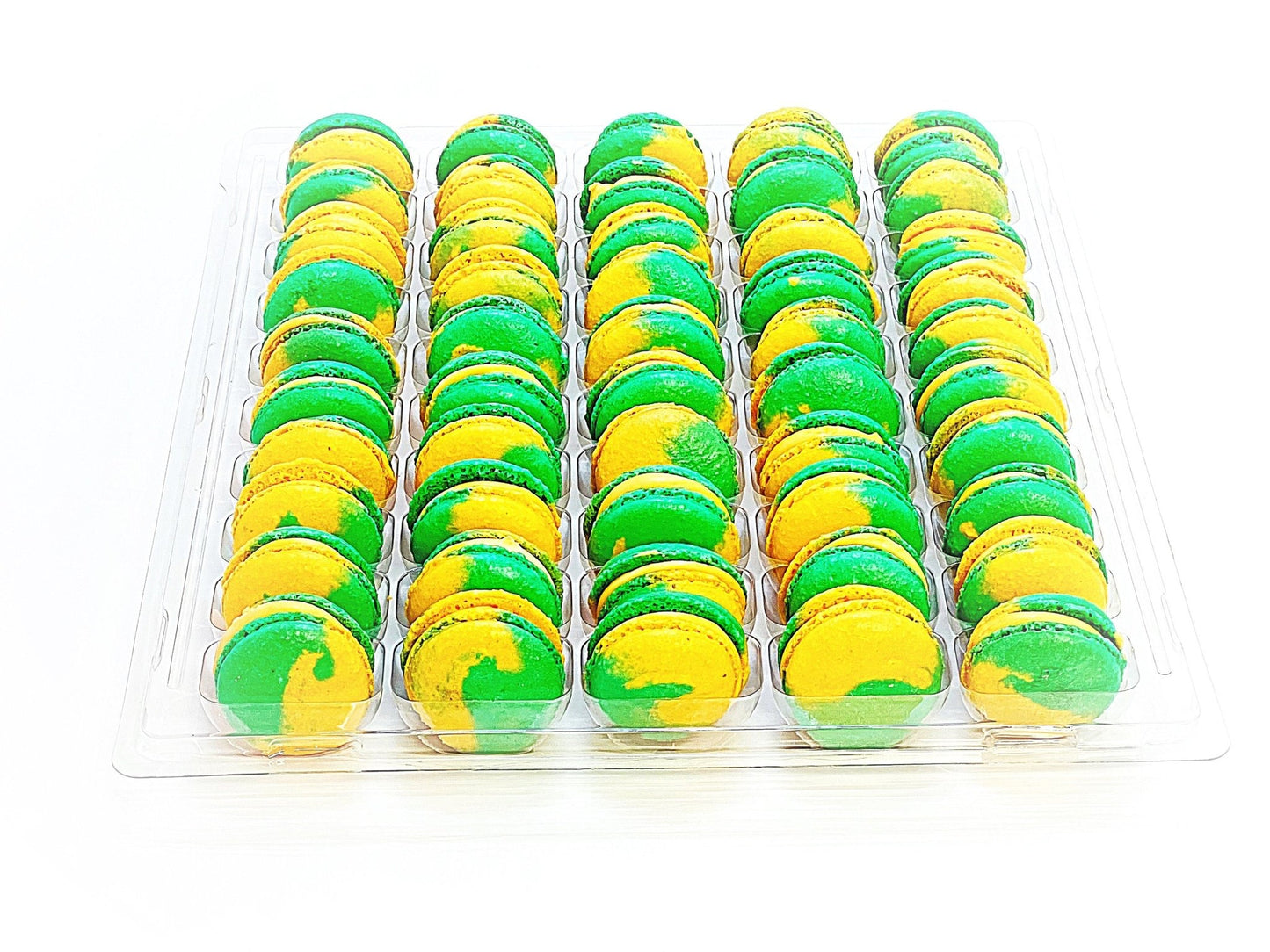 50 Pack Kumquat French Macaron Value Pack - Macaron Centrale